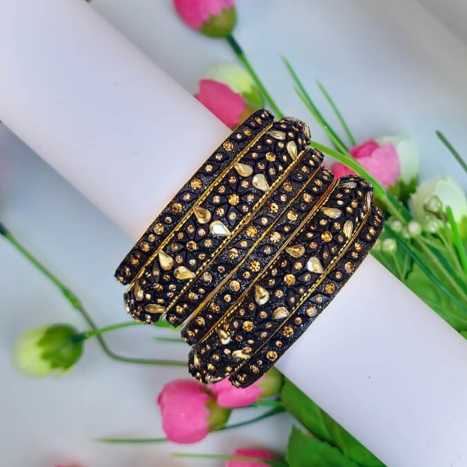 Twilight Grace Black Bangle