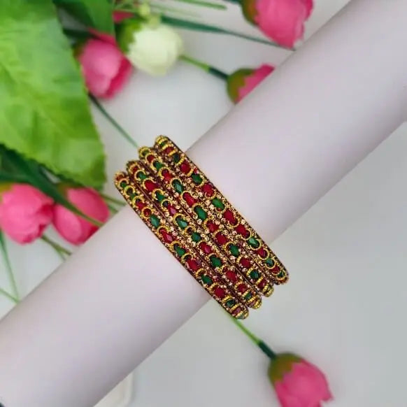 Mustard Bangle Set - Saajha Fashion