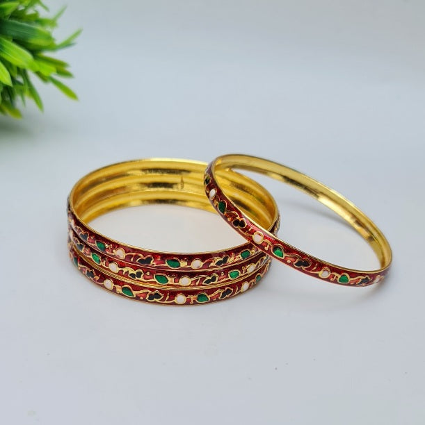 Elegant Maroon Bangles