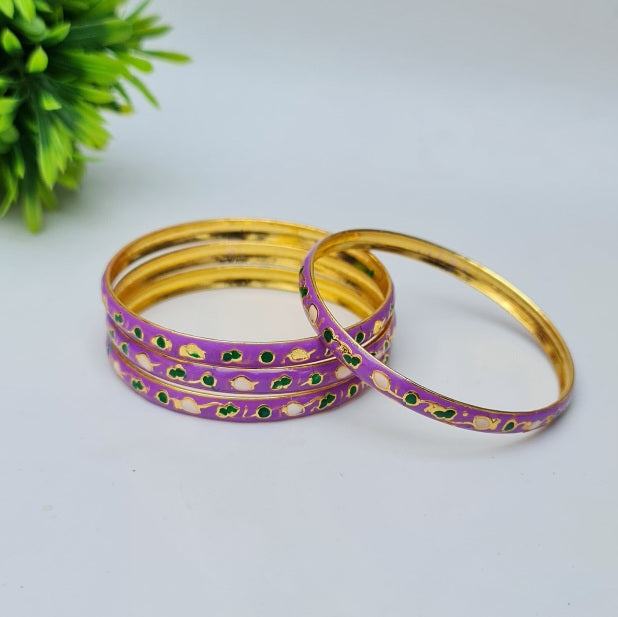 Elegant Purple Bangles