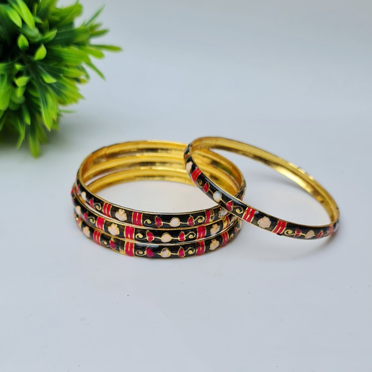 Elegant Black Bangles