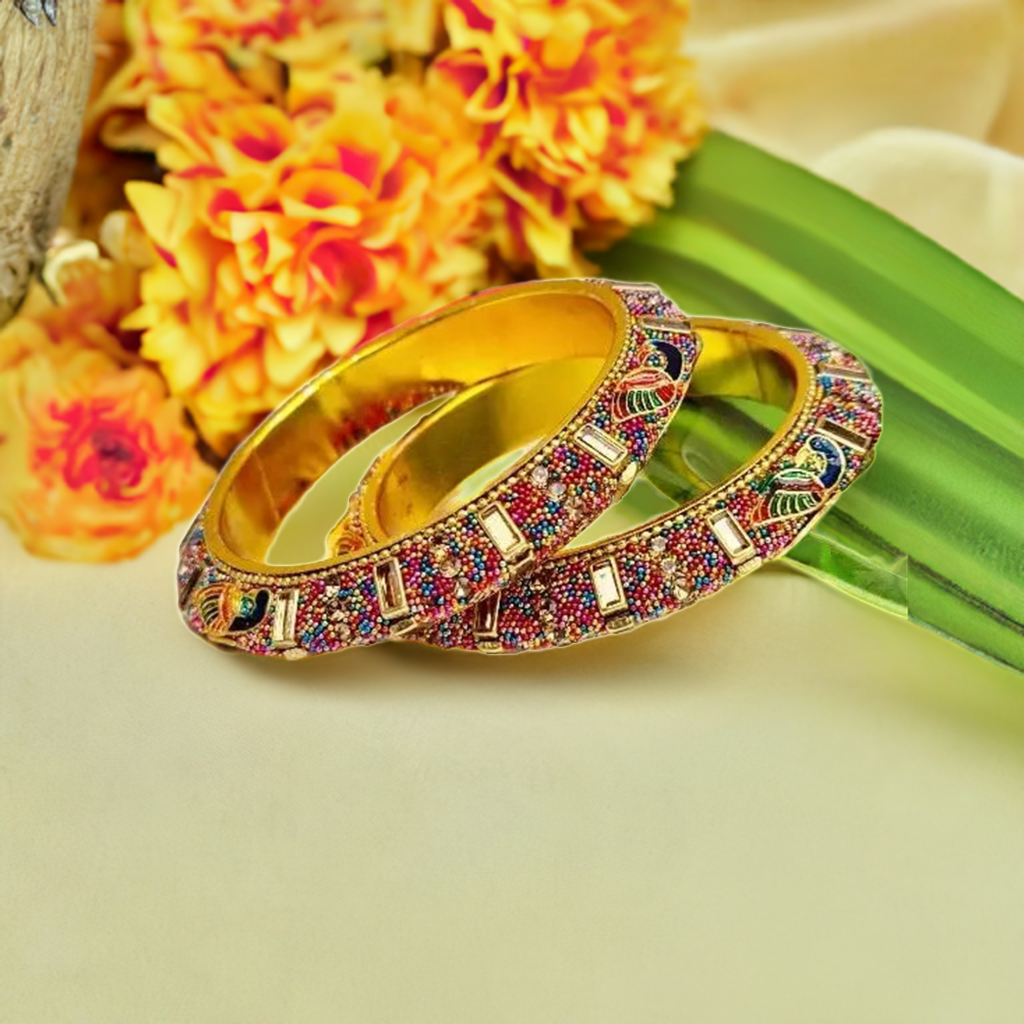 Peacock Multicolor Bangles Collection