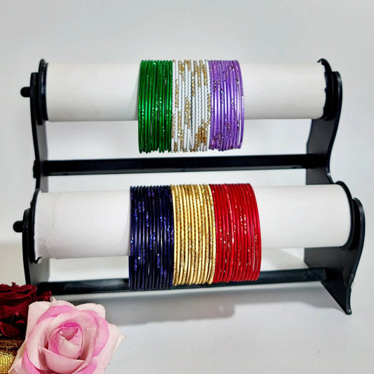 6 Dozen  Bangles Combo - Saajha Fashion