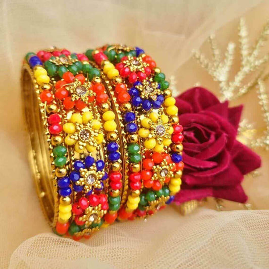 Rangoli Bangle Set - Saajha Fashion