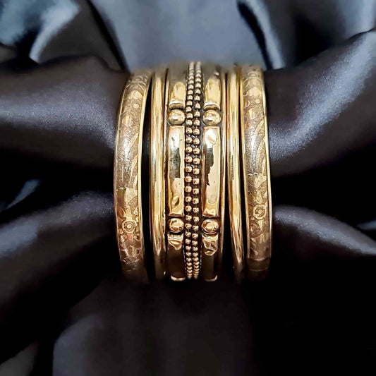 Brass Bangle Set - Saajha Fashion