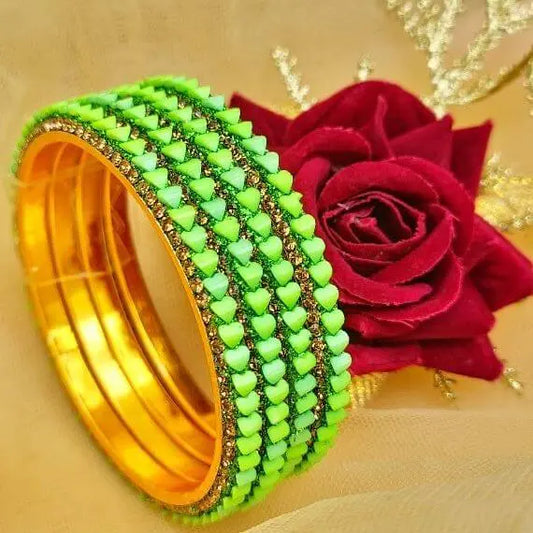 DelicateGathering Bangles Set - Saajha Fashion