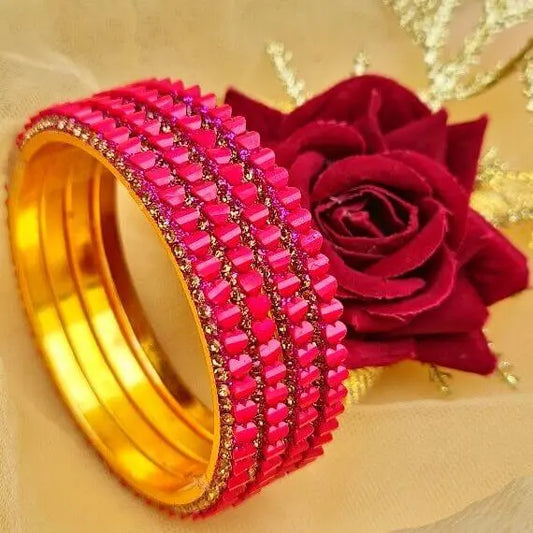 DelicateGathering Bangles Set - Saajha Fashion