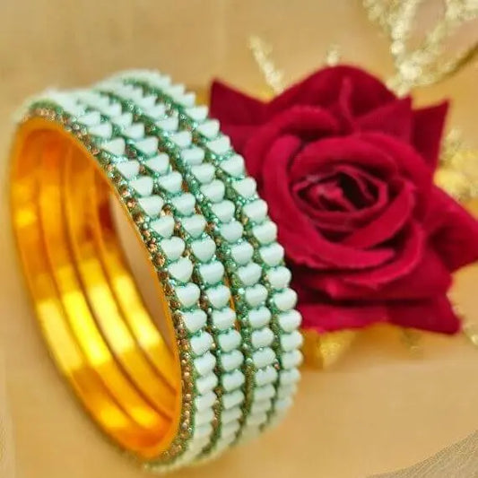 DelicateGathering Bangles Set - Saajha Fashion