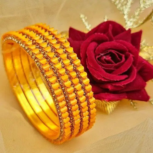 DelicateGathering Bangles Set - Saajha Fashion