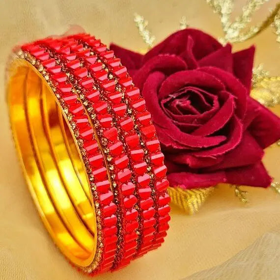 DelicateGathering Bangles Set - Saajha Fashion