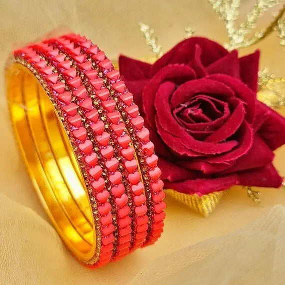 DelicateGathering Bangles Set - Saajha Fashion