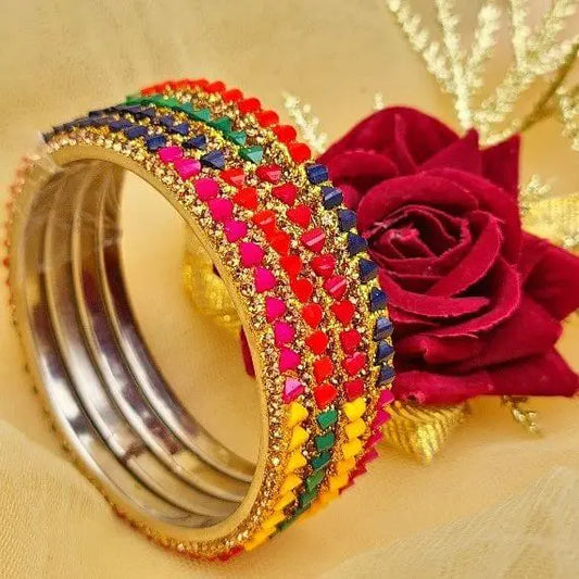 DelicateGathering Bangles Set - Saajha Fashion