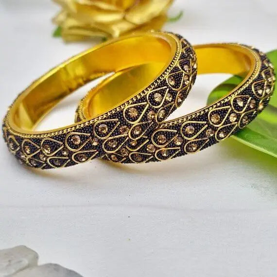 DazzlingDuo Bangles Set - Saajha Fashion