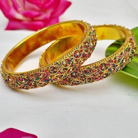 DazzlingDuo Bangles Set - Saajha Fashion