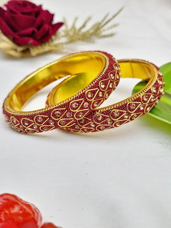 DazzlingDuo Bangles Set - Saajha Fashion