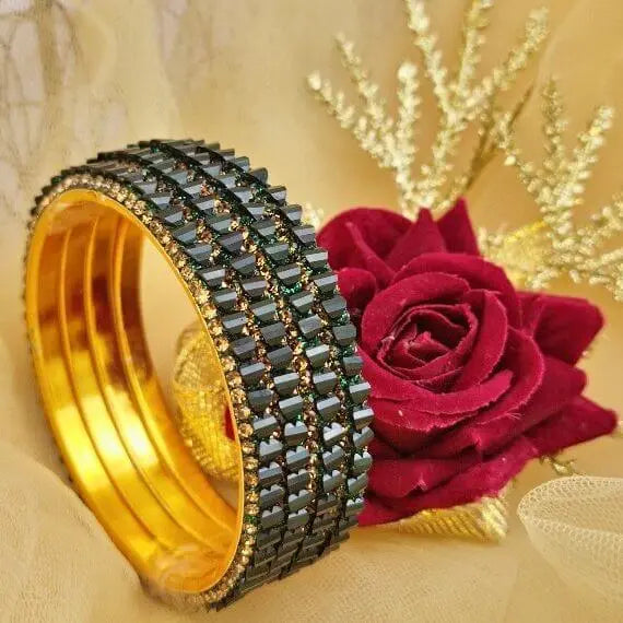 DelicateGathering Bangles Set - Saajha Fashion