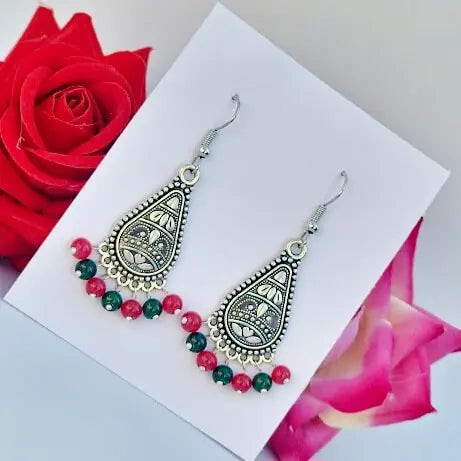 Enchanted Oxidised Earring - Saajha Fashion