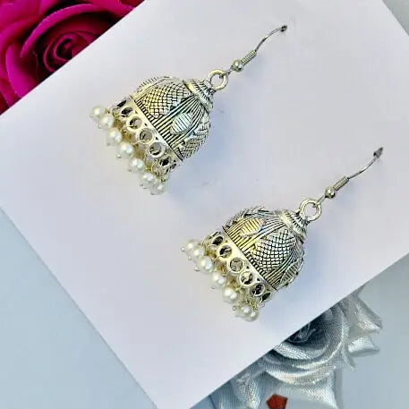 Beaded Elegance Jhumki - Saajha Fashion