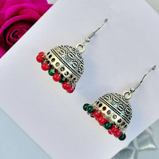 Beaded Elegance Jhumki - Saajha Fashion