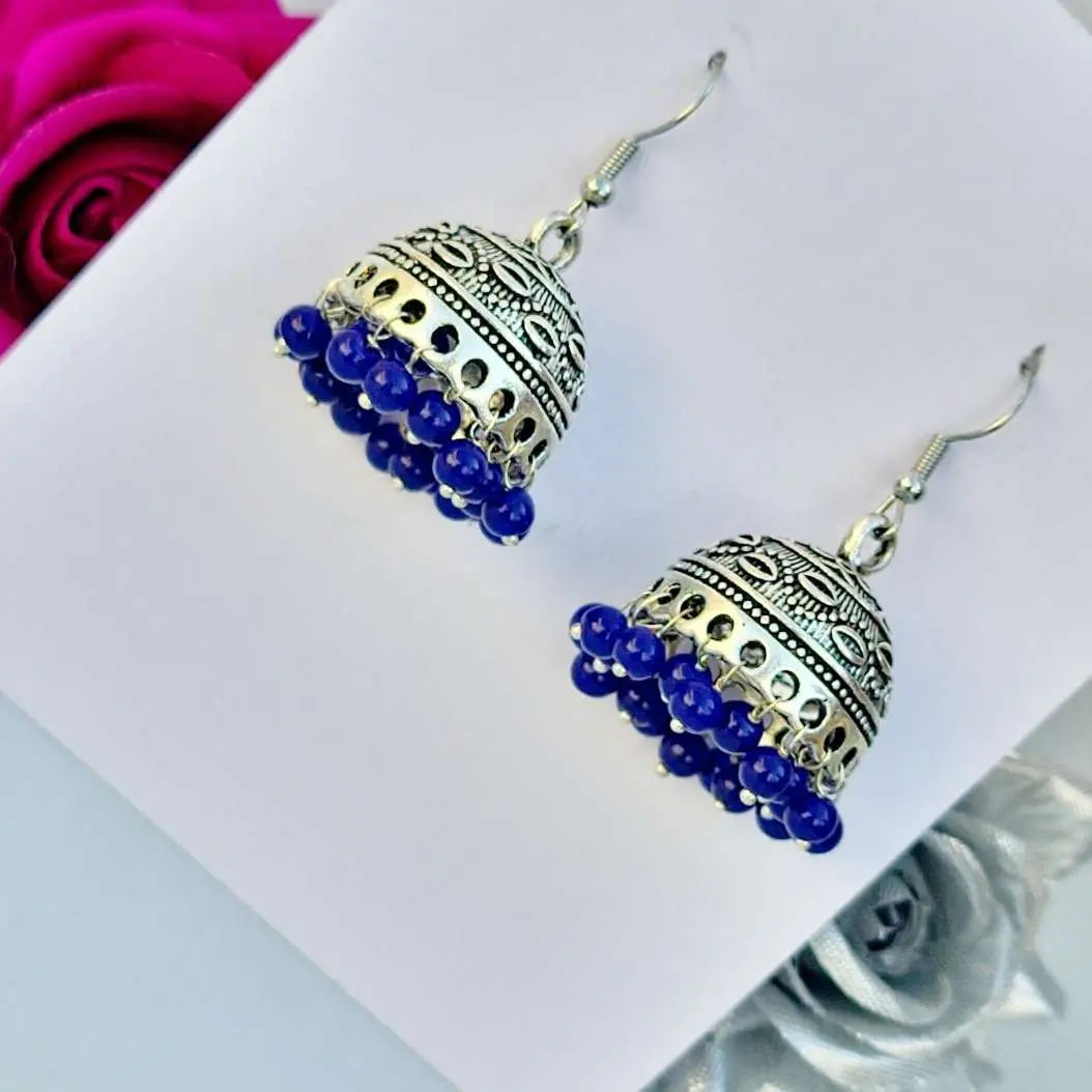 Beaded Elegance Jhumki - Saajha Fashion