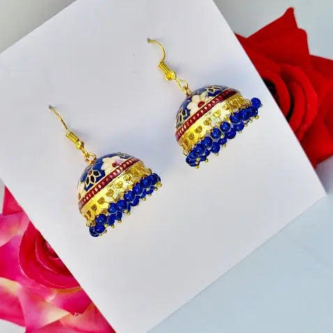 Meenakari Bliss Jhumki - Saajha Fashion