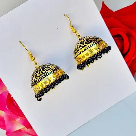 Meenakari Bliss Jhumki - Saajha Fashion