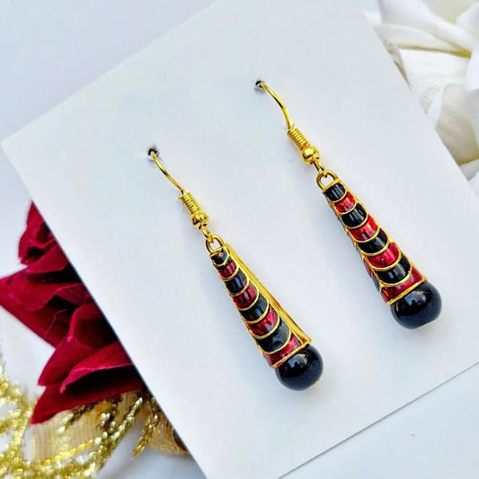 Meenakari Dangler Earring - Saajha Fashion