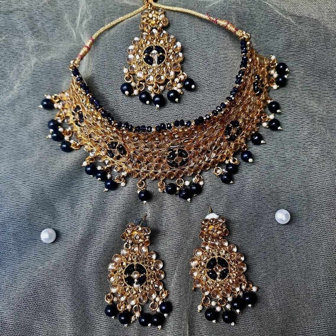 Divine Jewelry Necklace Ensemble - Saajha Fashion