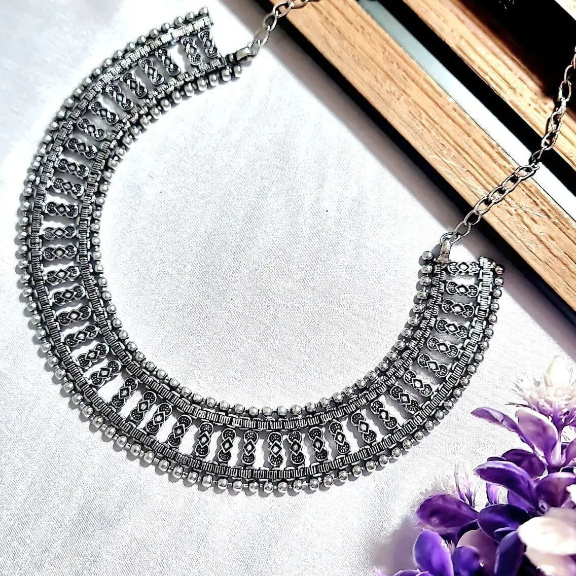 Vintage Whispers Choker - Saajha Fashion